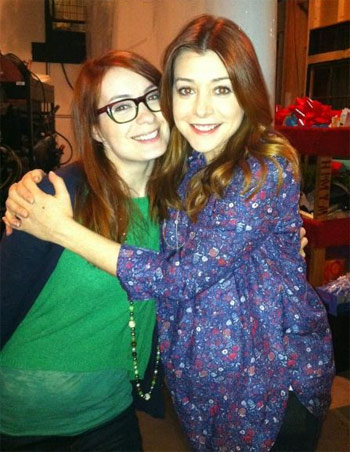 Alyson avec Felicia Day le jour de leur diner